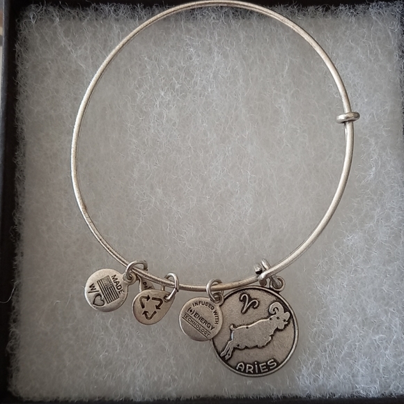 Alex and Ani Aries silver bracelet. NWT - Picture 3 of 4